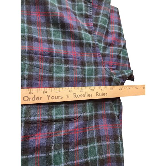 Pendleton Fireside Flannel Shirt Mens Large Wool Tartan Plaid Vintage Lumberjack - Picture 10 of 14